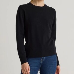 Quince Mongolian Cashmere Crewneck Sweater Women’s Black Size Medium